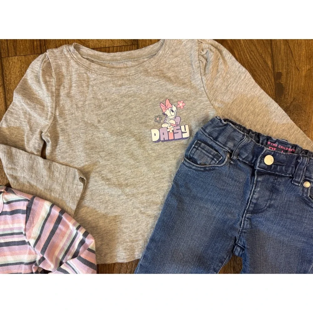 Baby‎ Toddler Girl 18 Months Casual Dress L/S Shirts Pants Jeans Clothes Disney